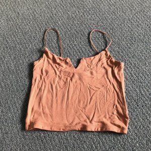 Pacsun Basic Light Pink Notch Front Pink Cami